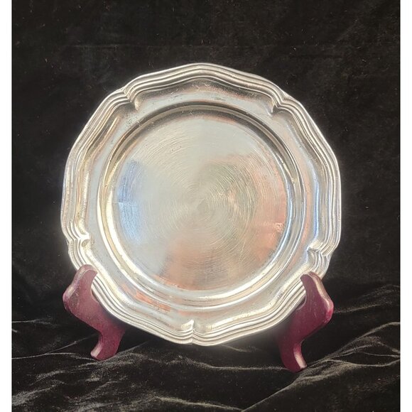 Antique 19th Century Continental Pewter Plate - Picture 1 of 12